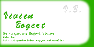 vivien bogert business card